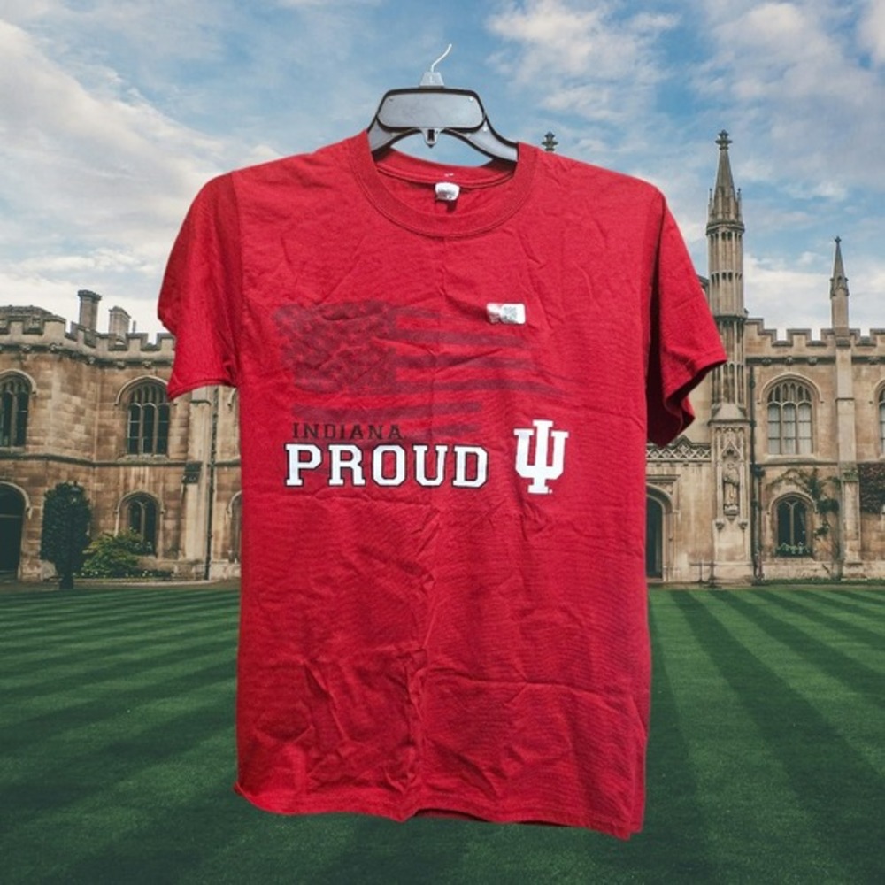 Indiana Hoosiers NCAA College Team Red Graphic‎ T-Shirt